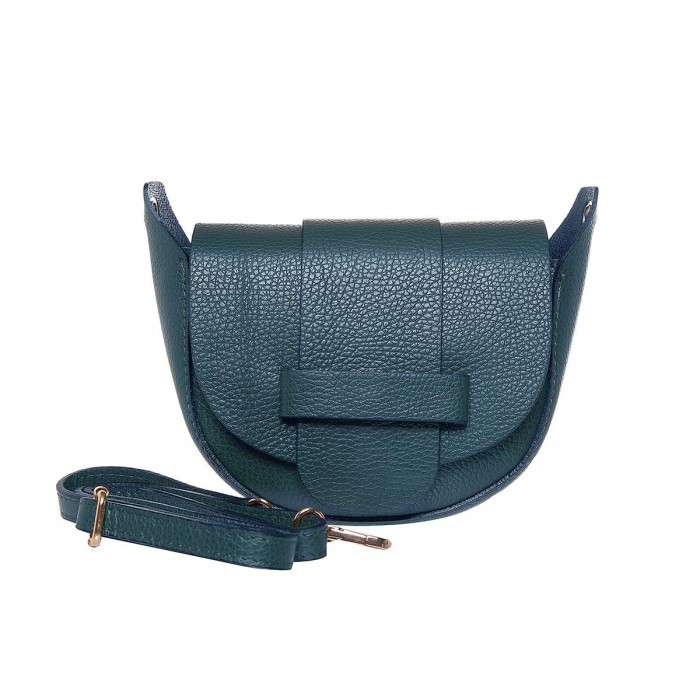 Geanta Crossbody din Piele Albastru Petrol - Betsy