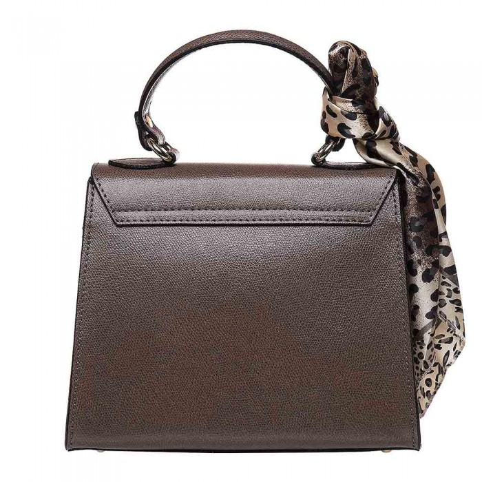 Geanta Grej cu esarfa Piele Naturala - Eline