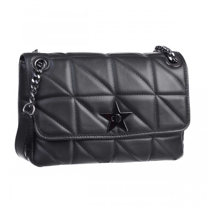 Geanta dama din Piele Naturala Neagra - Luna