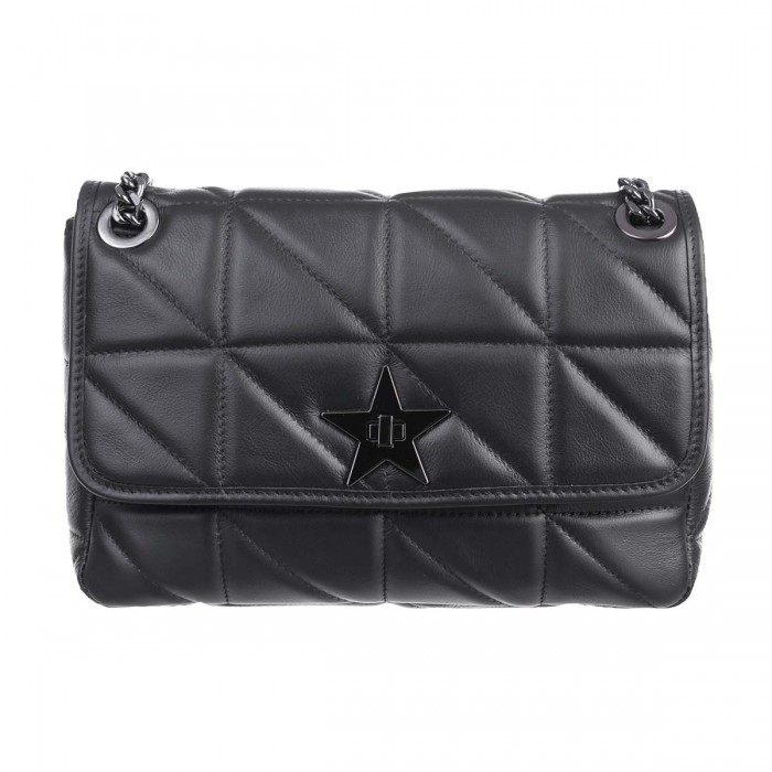 Geanta dama din Piele Naturala Neagra - Luna