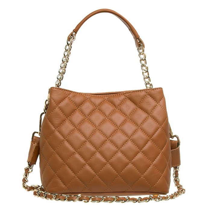 Geanta Dama Piele Matlasata Maro Camel - Lucia