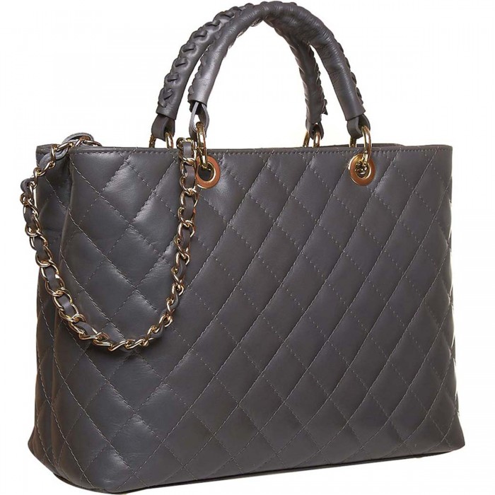 Geanta dama Piele matlasata Gri Inchis - Inne