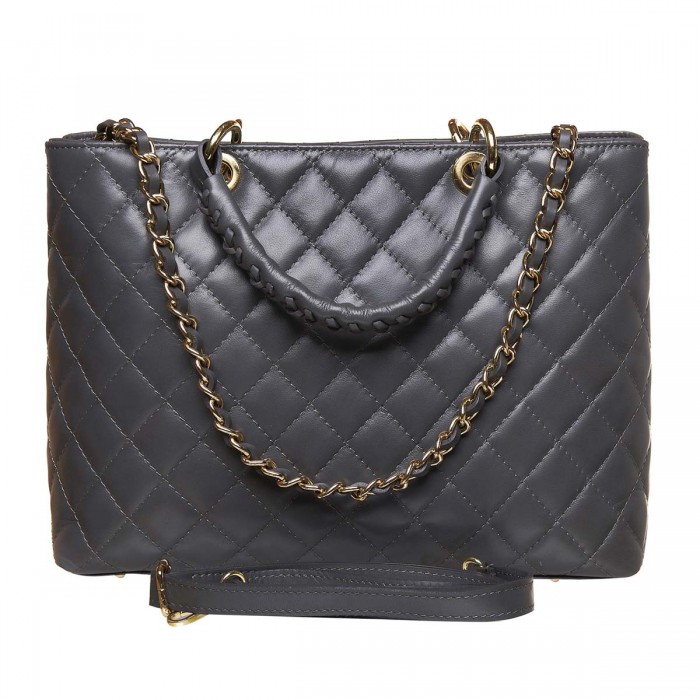 Geanta dama Piele matlasata Gri Inchis - Inne