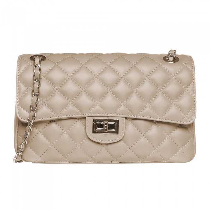 Geanta dama din Piele Naturala Cappuccino - Dalina