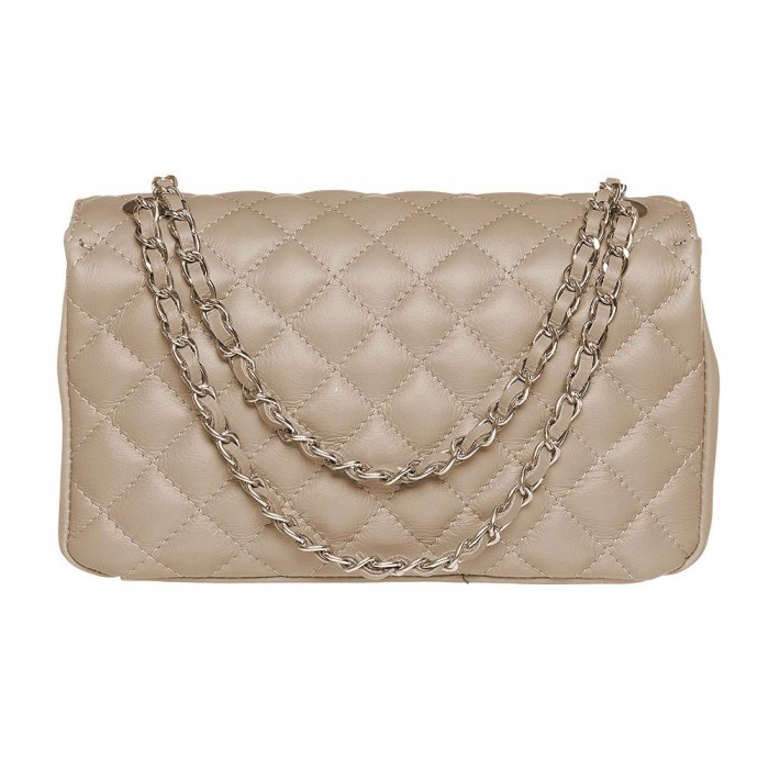 Geanta dama din Piele Naturala Cappuccino - Dalina