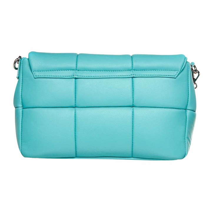 Geanta Dama Piele Naturala Turquoise - Avier