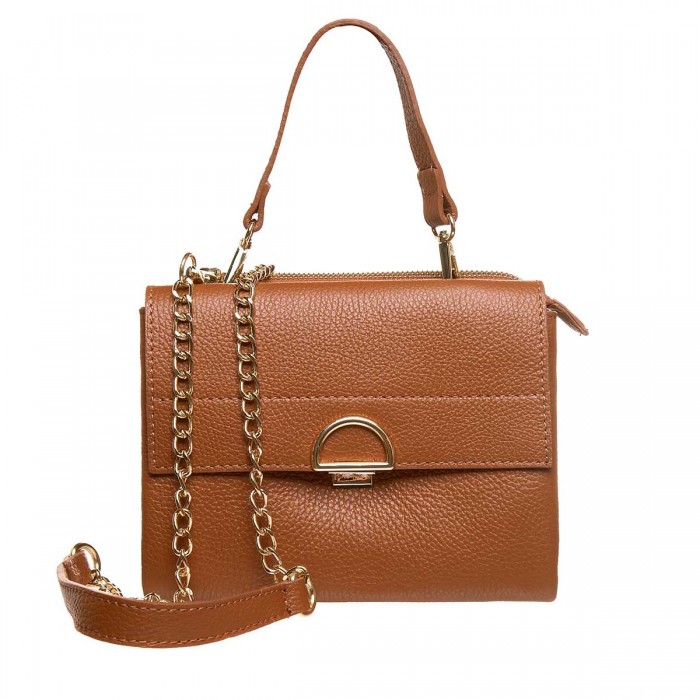 Geanta Dama Eleganta Piele Maro Camel - Lidia