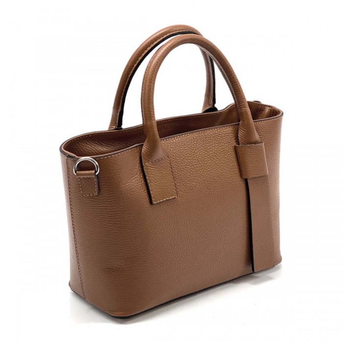 Geanta Dama Office din Piele Maro Camel - Cindy