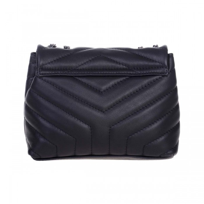 Geanta dama din Piele Naturala Neagra - Alina