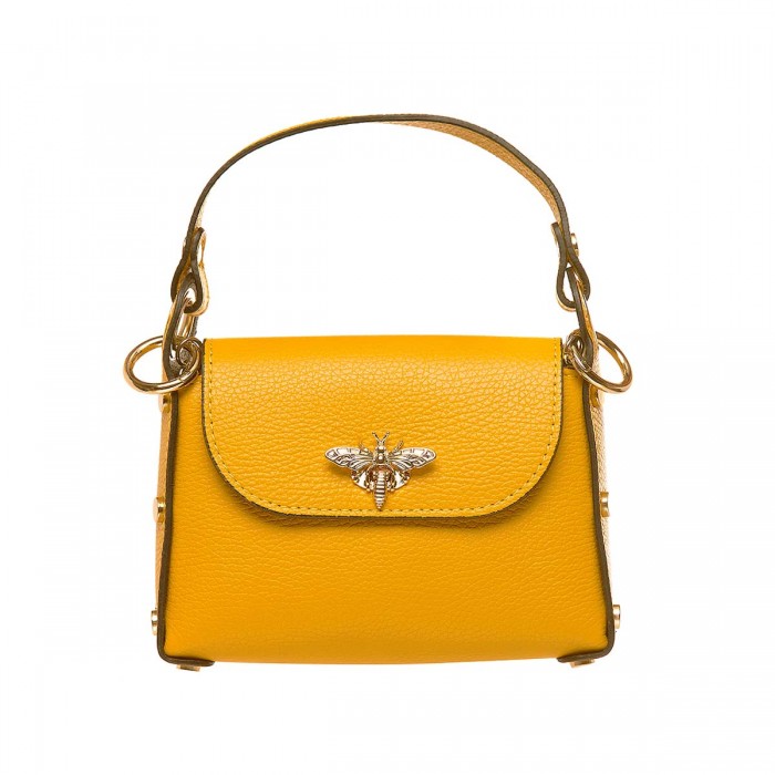 Geanta Mini Fashion din Piele Galbena - Juana