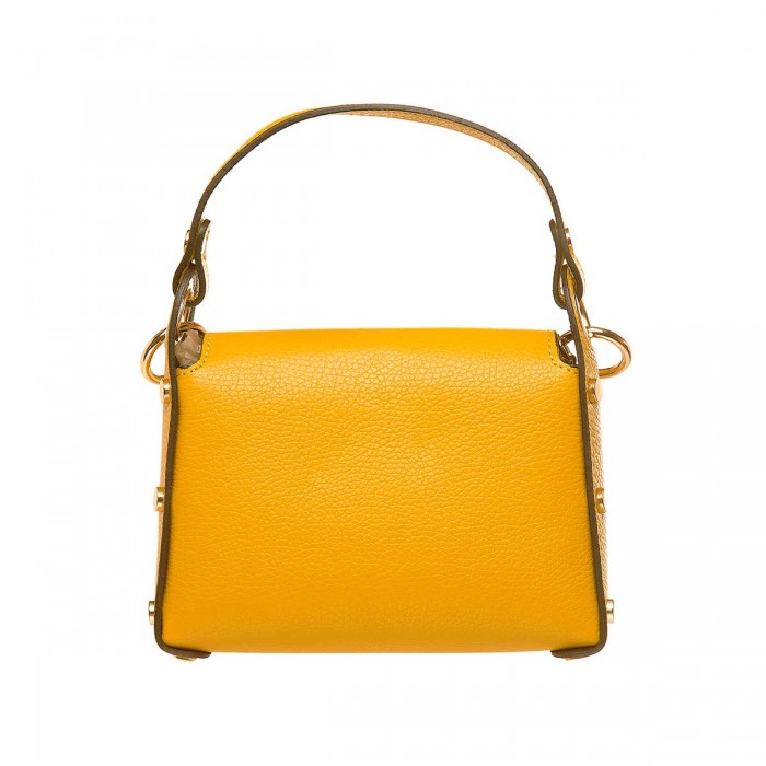 Geanta Mini Fashion din Piele Galbena - Juana