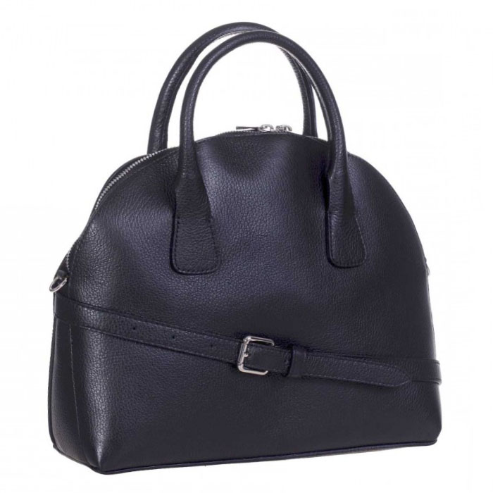 Geanta din Piele Naturala Neagra Mandara