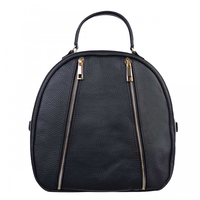 Rucsac Dama din Piele Naturala Neagra - Amil