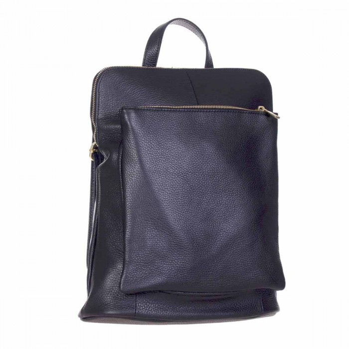 Rucsac din Piele Naturala Neagra - Gabella