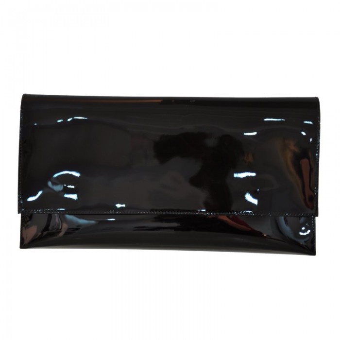 Plic din Piele Lacuita Neagra