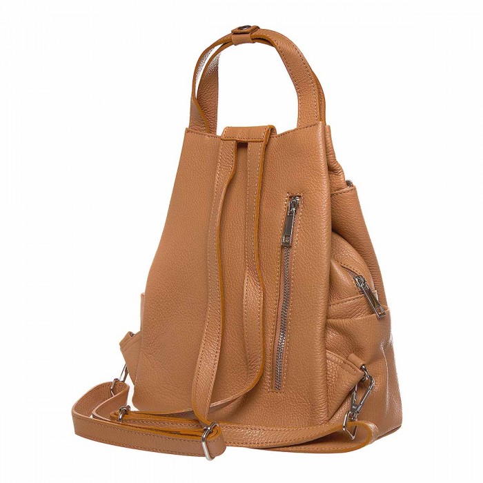 Rucsac Dama Practic din Piele Maro - Lola