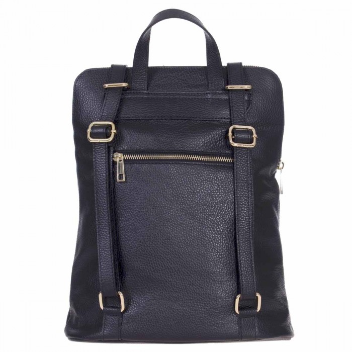 Rucsac din Piele Naturala Neagra - Gabella