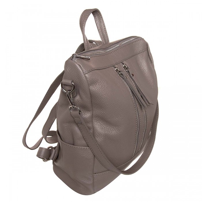 Rucsac tip Geanta Piele Naturala Grej - Rene