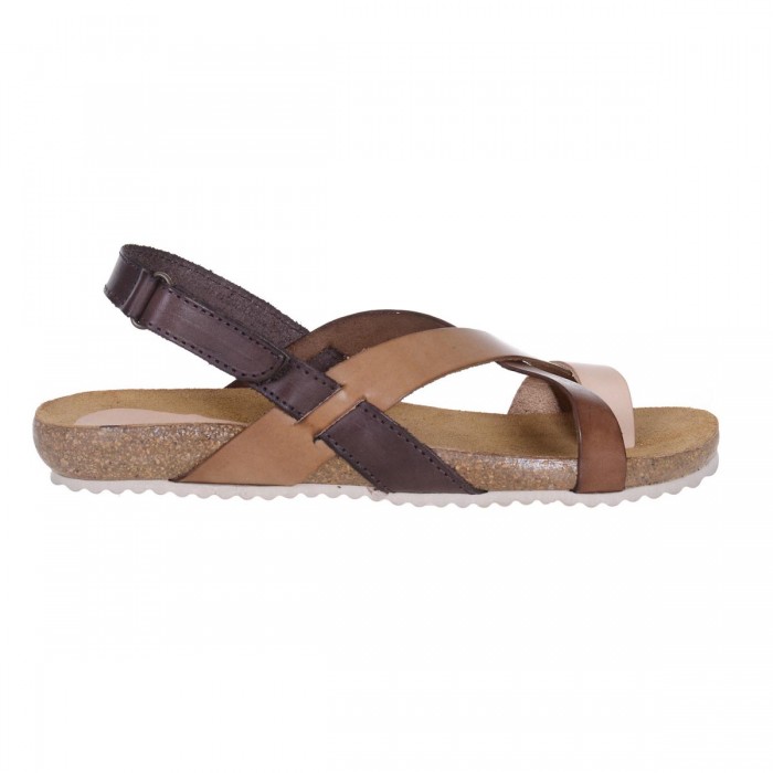 Sandale Romane din piele naturala maro - Romelia