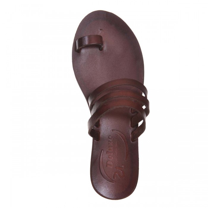 Sandale Romane Papuc piele naturala Maro - Amaris