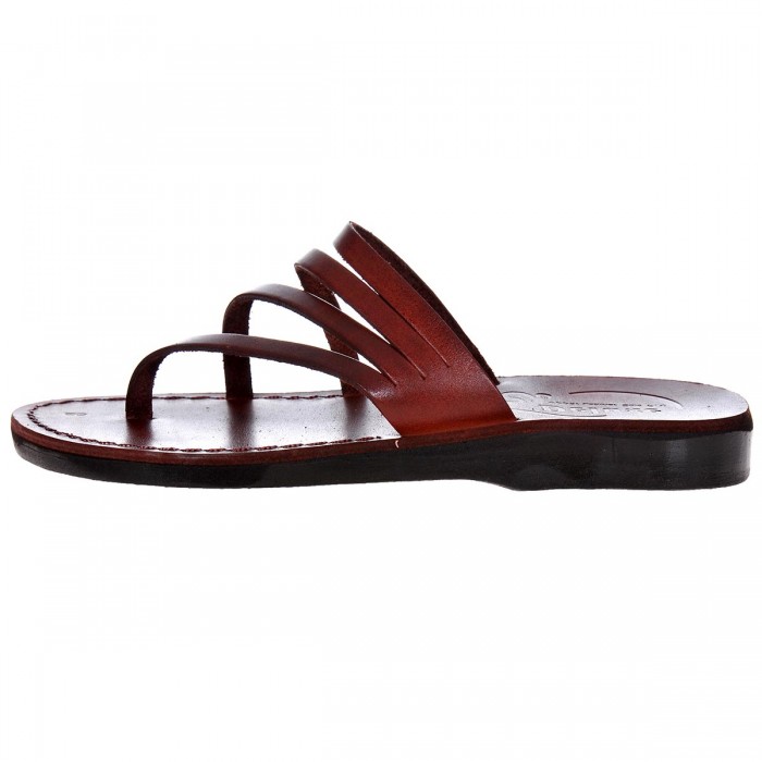 Sandale Romane din piele naturala Maro - Alia