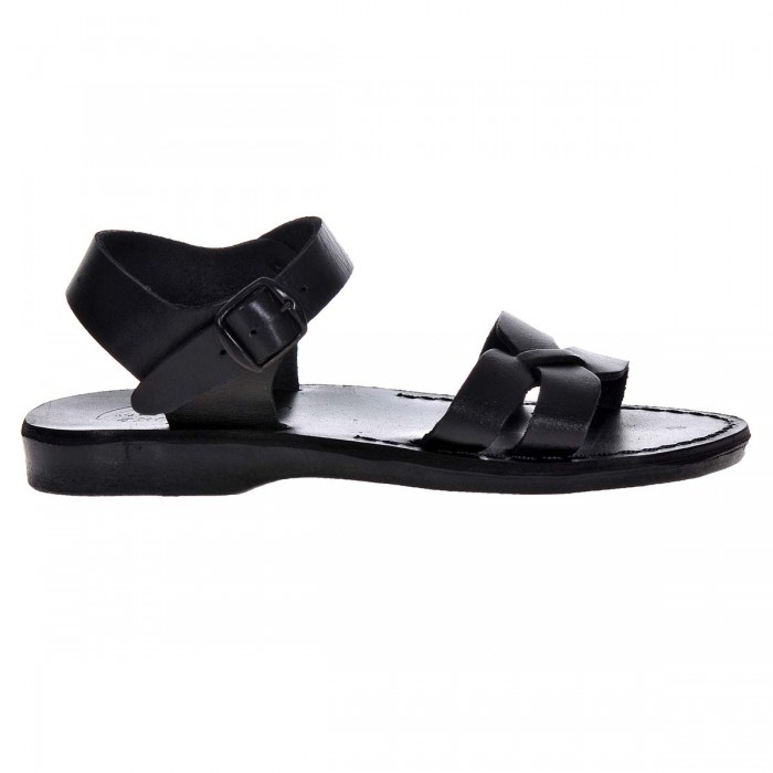 Sandale Romane Unisex din piele naturala Neagra - Argo