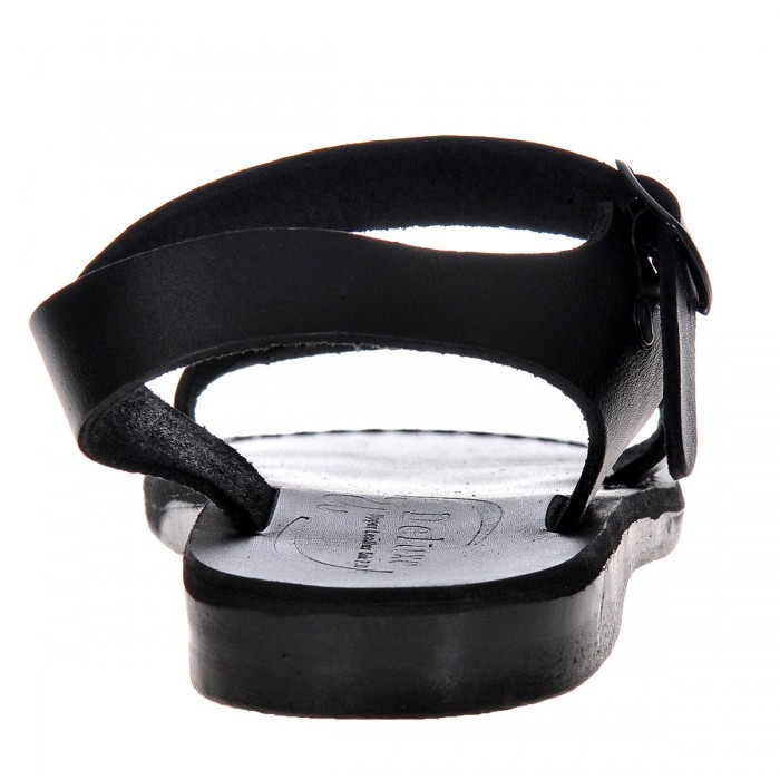 Sandale Romane Unisex din piele naturala Neagra - Argo