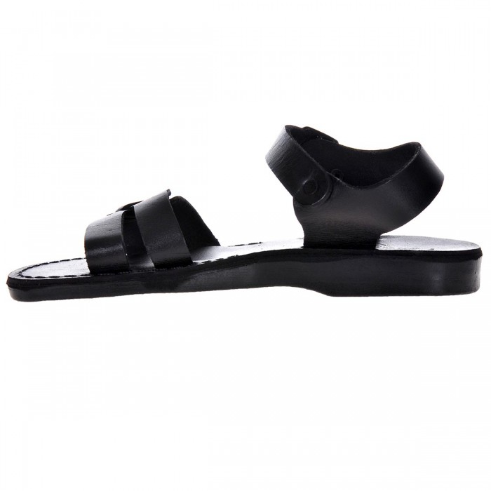 Sandale Romane Unisex din piele naturala Neagra - Argo