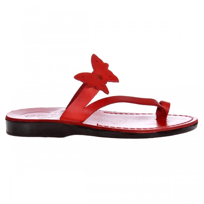 Sandale Romane din piele naturala Rosie - Berta