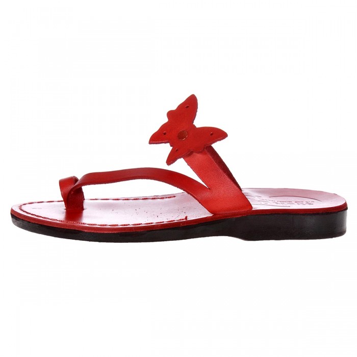 Sandale Romane din piele naturala Rosie - Berta