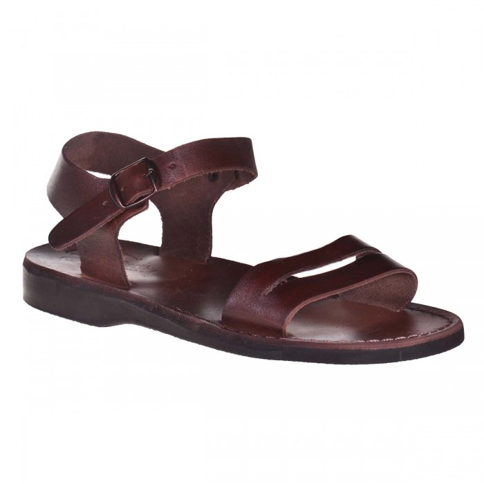 Sandale Romane Unisex din piele naturala Maro - Amos