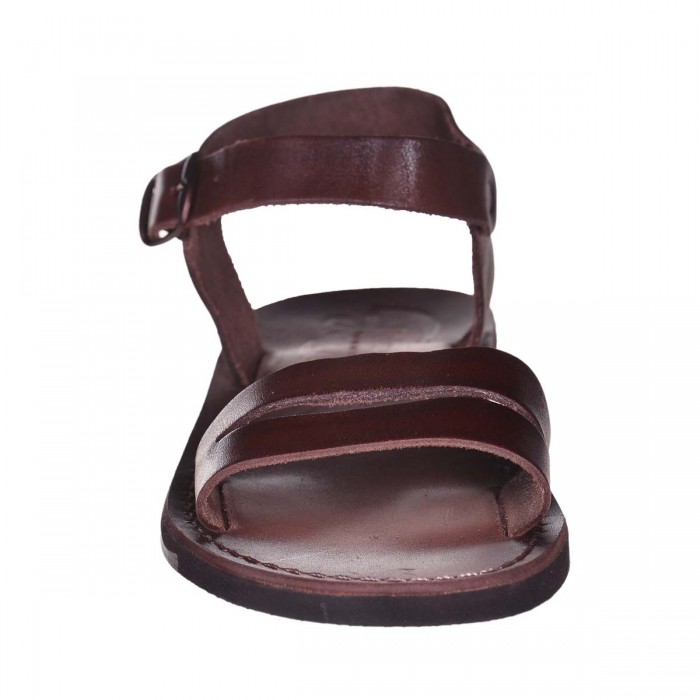Sandale Romane Unisex din piele naturala Maro - Amos