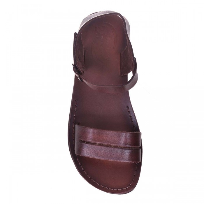 Sandale Romane Unisex din piele naturala Maro - Amos