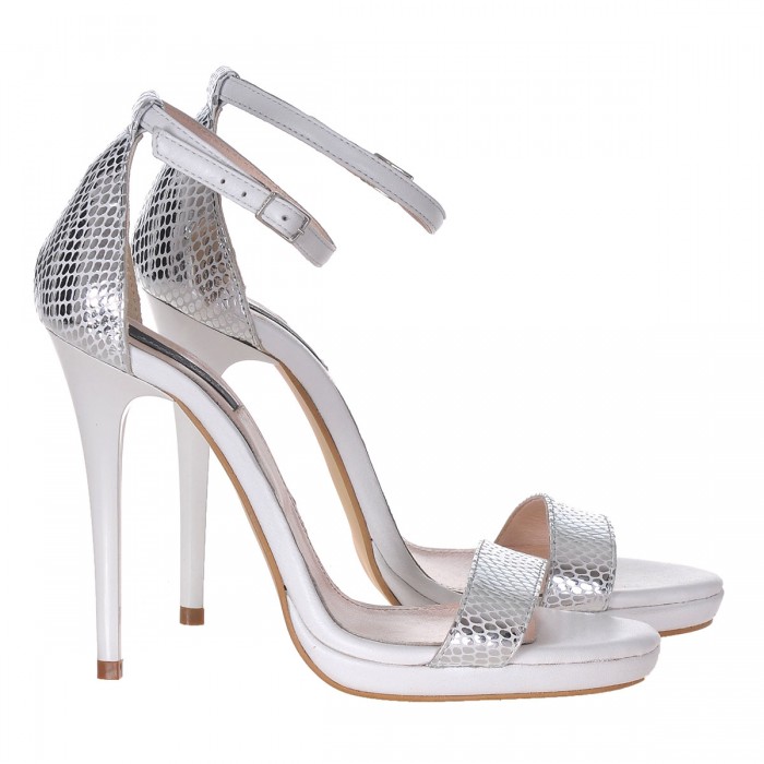 Sandale Dama Piele Naturala Imprimeu Sarpe - Cod N59