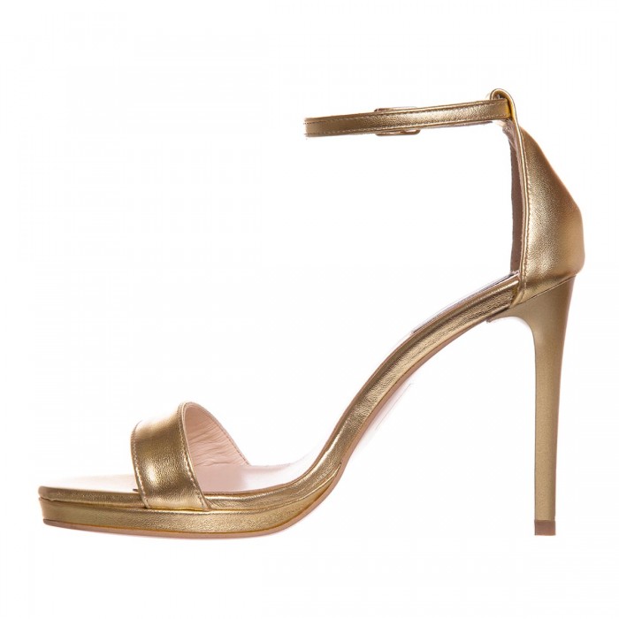Sandale de Dama din Piele Naturala Aurie - Cod N161