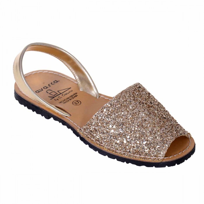 Sandale AVARCA din Glitter Auriu