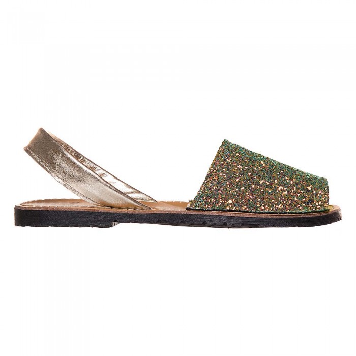 Sandale AVARCA din Piele Naturala si Glitter Rainbow