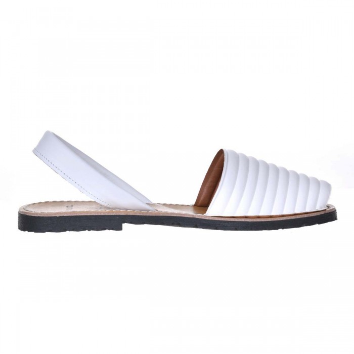 Sandale AVARCA din Piele Naturala Alba - Mira