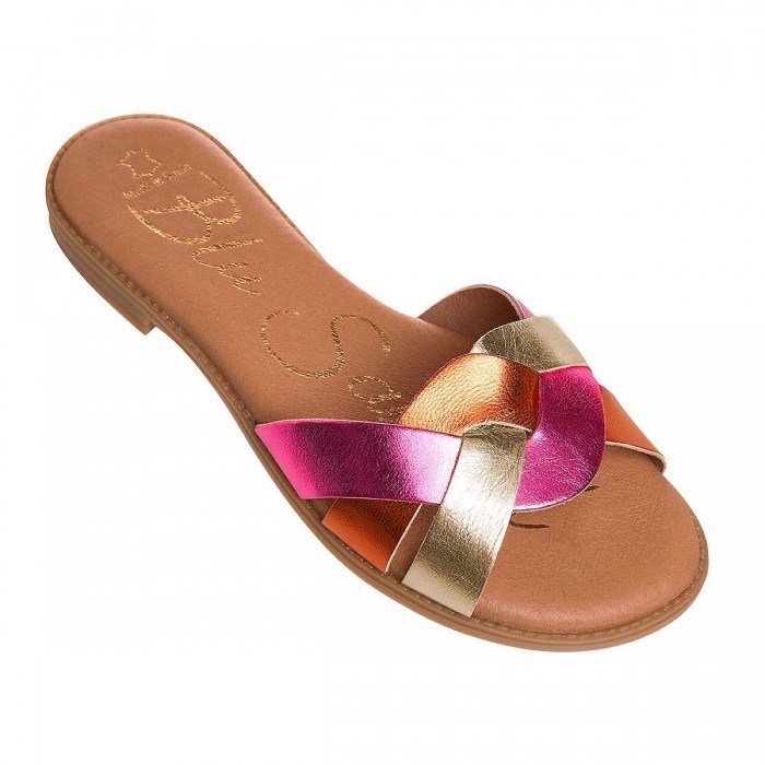 Papuci dama Colorati Piele Naturala - Venus
