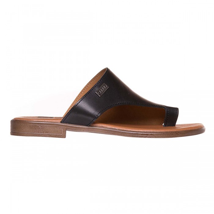 Papuci dama din Piele Naturala Neagra - Indira