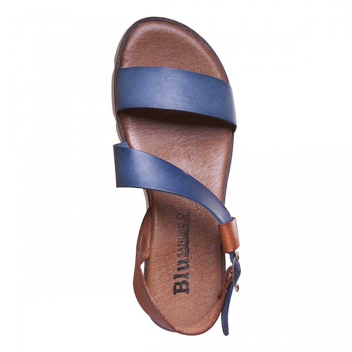 Sandale dama joase din Piele Albastra - Sasha