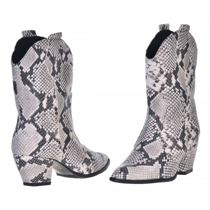 Ciocate Dama Piele Naturala Imprimeu de Sarpe - Cod B299