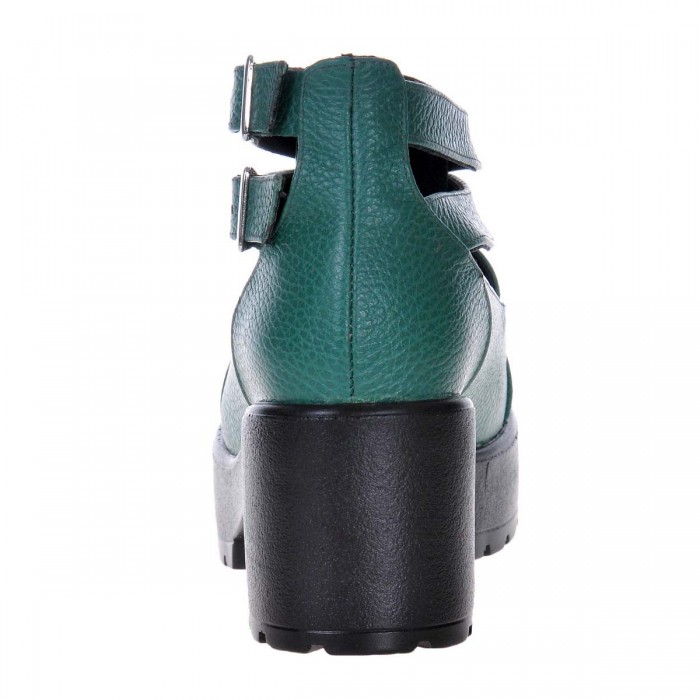 Ghete decupate din Piele Naturala Verde- Cod B239