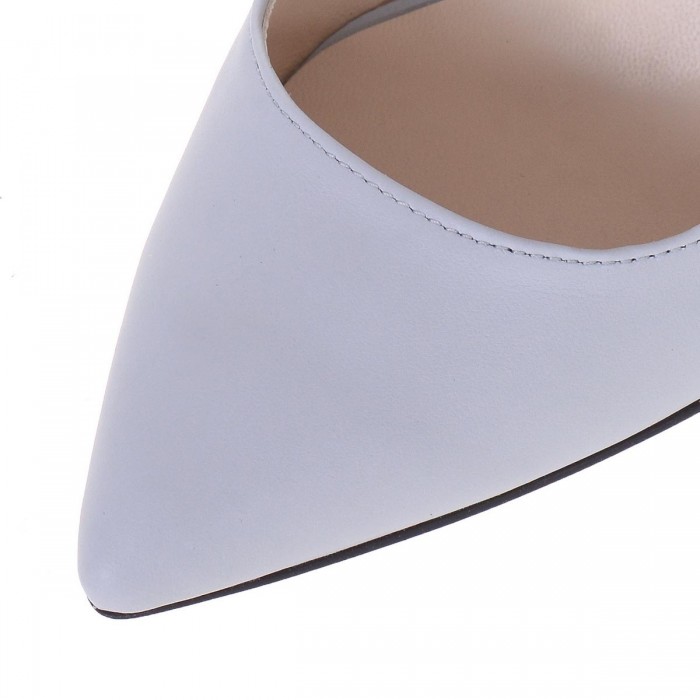 Pantofi Stiletto din Piele Naturala Gri si Imprimeu- Cod S521
